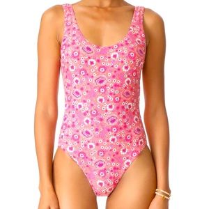 Spell Gypsy Flamingo Blossom swimsuit S EUC